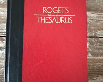 Vintage 1977 Roget's Thesaurus 4th Edition: Thumb Index, Aged Book