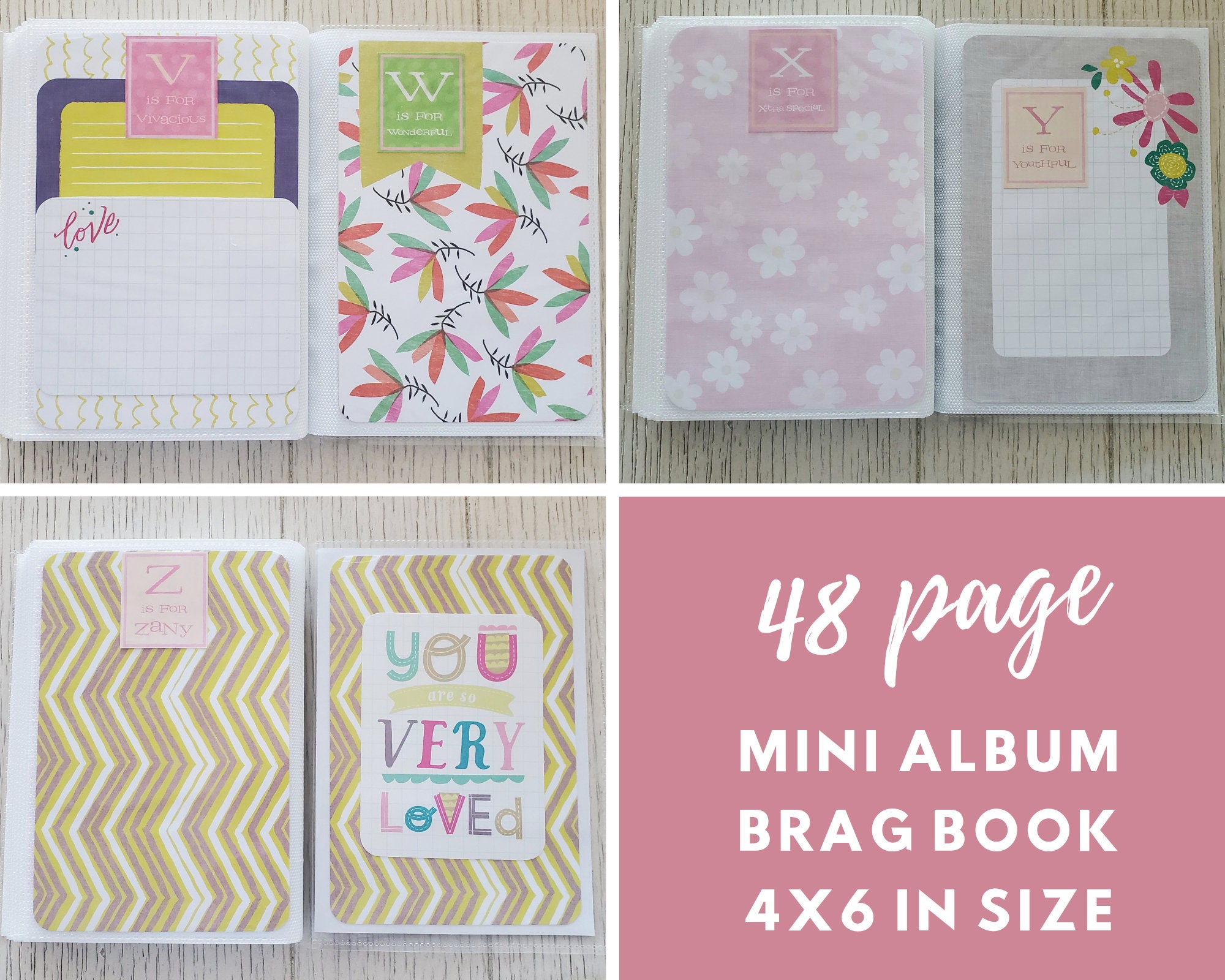 Baby Girl Small Brag Book/ Grandma Book/ Scrapbook Photo Album - Etsy