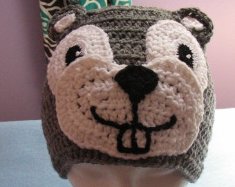 Squirrel - Hat Crochet Pattern With Tutorials - Digital Download