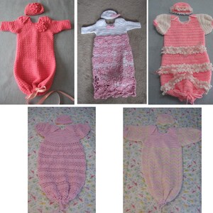 5 Pinks Sweet Pea Häkelanleitungen Set - Digitaler Download