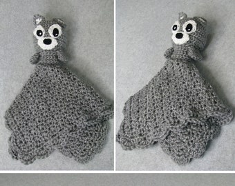 Wolf Lovey - Security Blanket Crochet Pattern Pdf