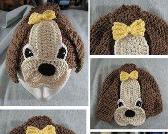 Shih Tzu - Hat Crochet Pattern With Tutorials - Digital Download