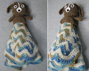 Basset Hound Lovey- Blanket Friend Crochet Pattern With Tutorials - Digital Download