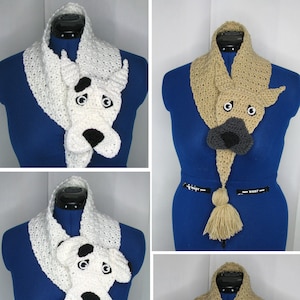 Great Dane - Neck Warmer Crochet Pattern With Tutorials - Instant Download