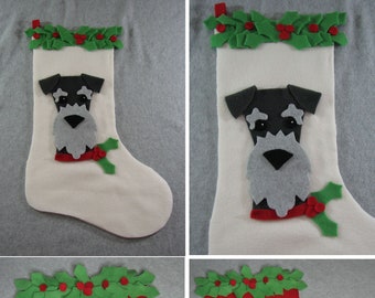 Schnauzer - Easy Stocking Pattern With tutorials - Digital Download