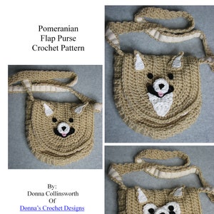 Pomeranian - Purse Crochet Pattern With Tutorials - Digital Download