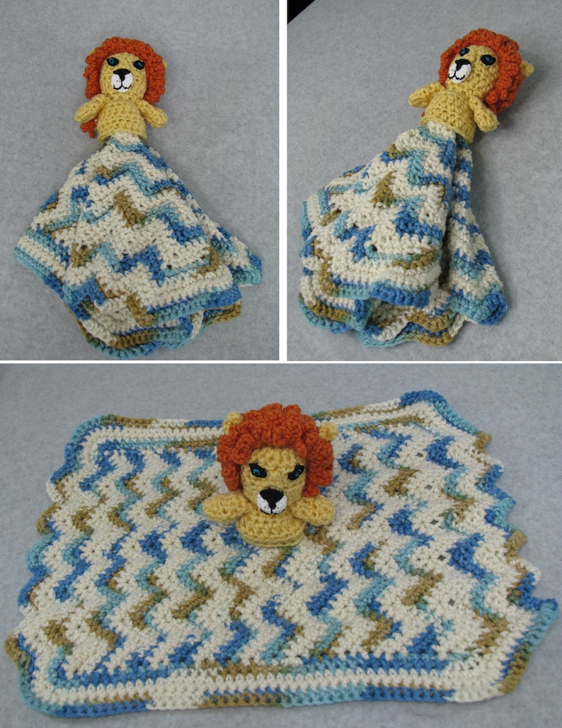 Lion Lovey Blanket Friend Crochet Pattern With Tutorials Etsy