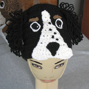 Springer Spaniel - Padrão de Crochê de Chapéu com Tutoriais - Download Digital