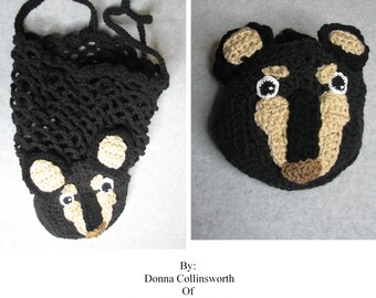 Mini Pinscher - Grocery Bag Crochet Pattern - Instant Download
