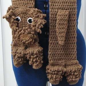 Labradoodle - Scarf Crochet Pattern With Tutorials - Instant Download