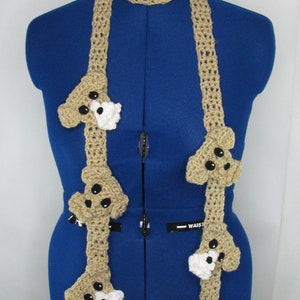 Airedale Thin Scarf Crochet Pattern With Tutorials - Instant Download