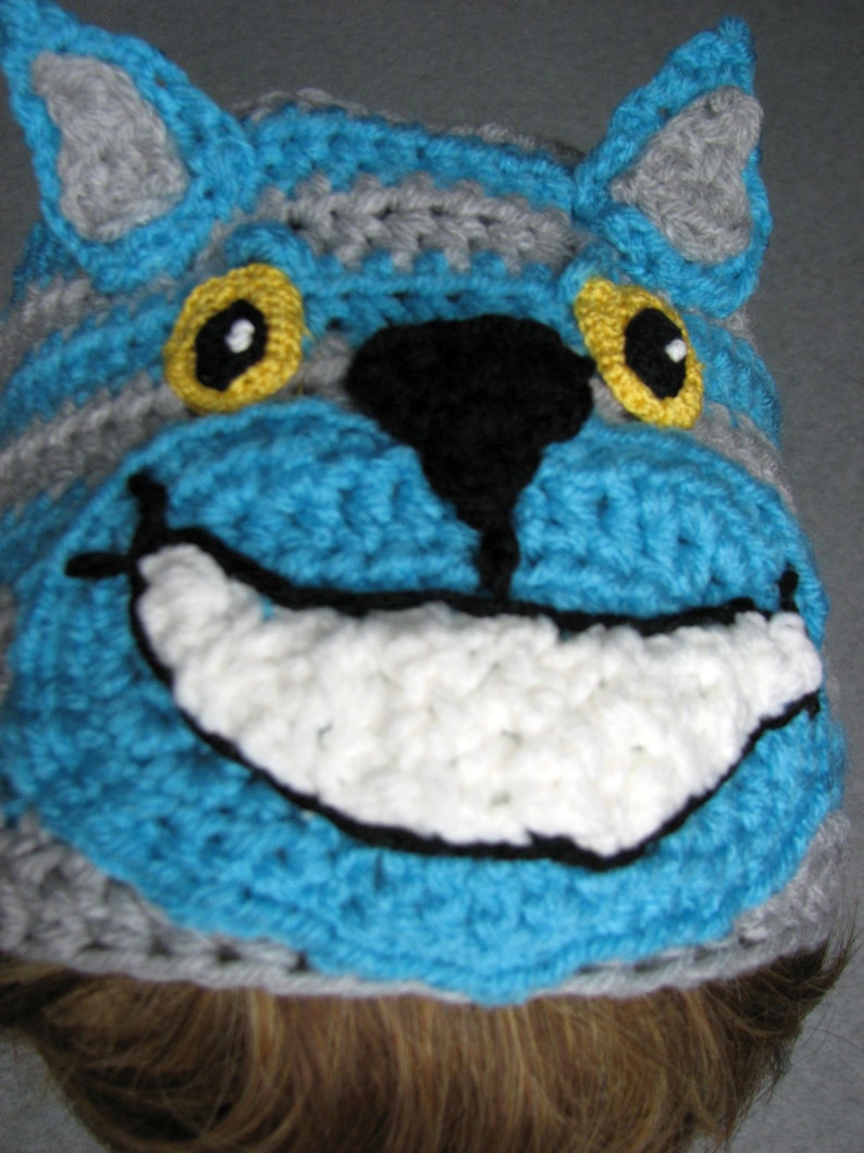 Cheshire Cat Hat Crochet Pattern With Tutorials Digital Download image 2