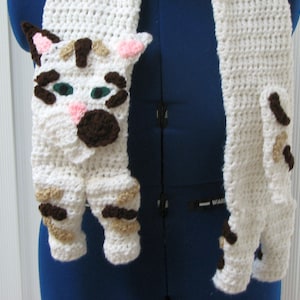 Tabby Cat Scarf Crochet Pattern With Tutorials Digital Download image 6