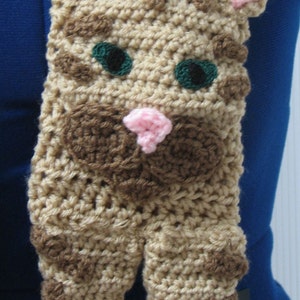 Tabby Cat Scarf Crochet Pattern With Tutorials Digital Download image 7