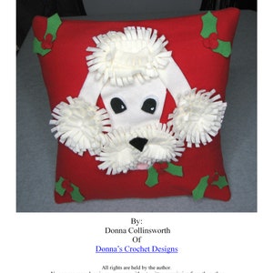 Poodle - Pillow Sewing Pattern With Tutorials - Digital Download