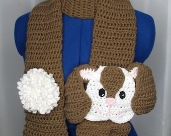 Bunny - Scarf Crochet Pattern With Tutorials - Digital Download