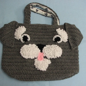 Schnauzer - Tote Crochet Pattern - Digital Download
