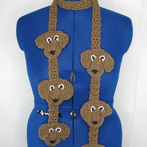 Dachshund - Thin Scarf Crochet Pattern With Tutorials - Instant Download