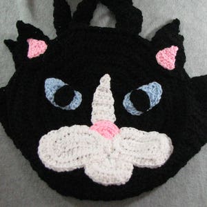 Black Cat Round Tote Crochet Pattern Digital Download image 10