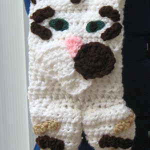 Tabby Cat Scarf Crochet Pattern With Tutorials Digital Download image 10