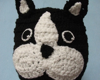 Boston Terrier - Hat Crochet Pattern With Tutorials - Digital Download