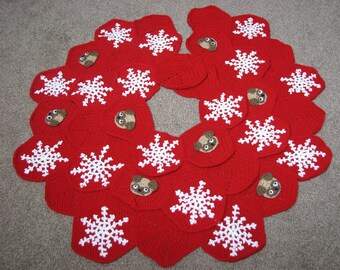 Pug - Tree Skirt Crochet Pattern - Digital Download