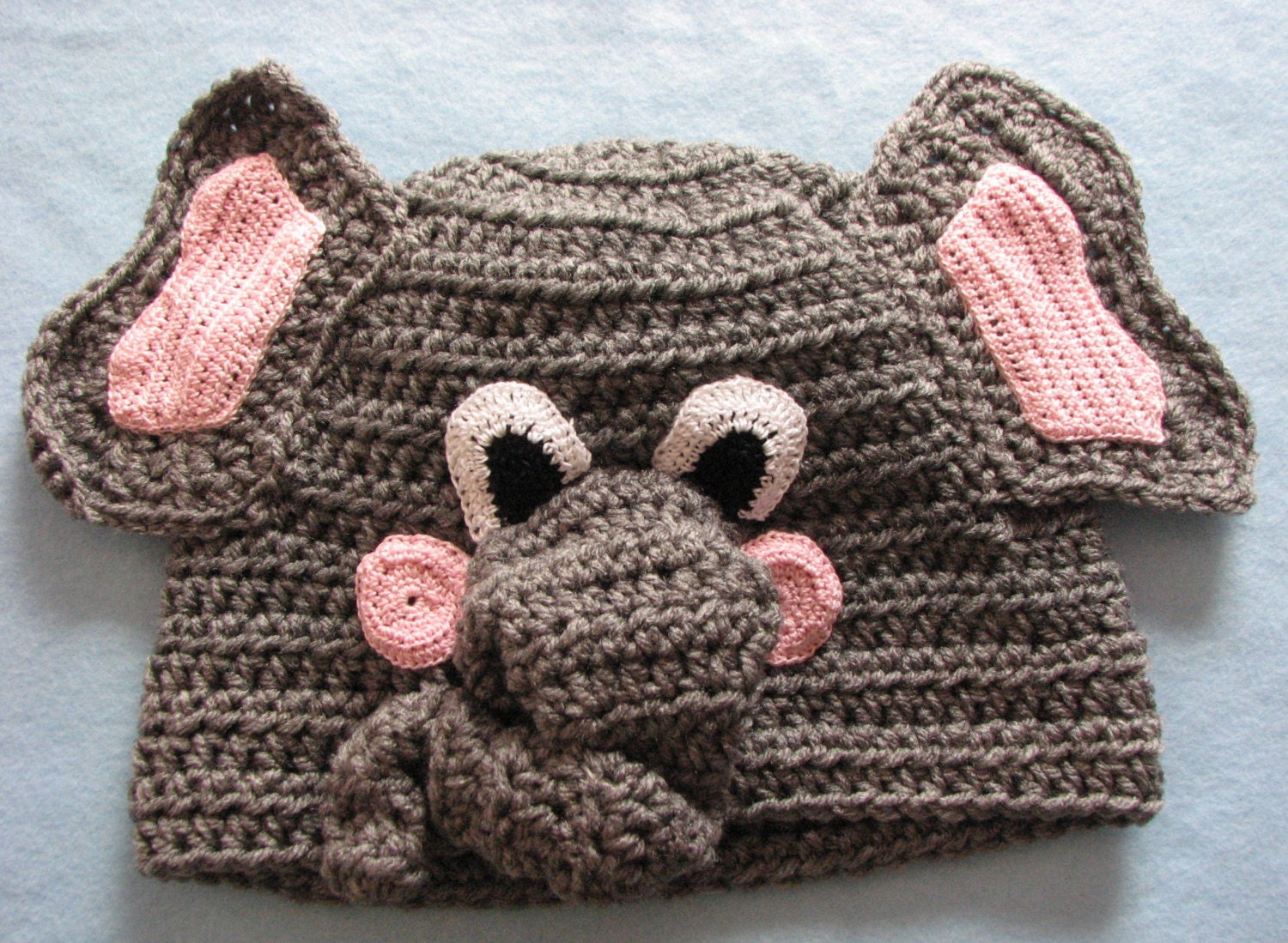 Elephant Hat Crochet Pattern With Tutorials Digital | Etsy