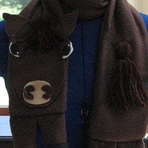 Horse Scarf Sewing Pattern With Tutorials - Digital Download