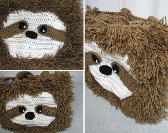 Sloth Tote Crochet Pattern - Digital Download - Easy and Cute Intermediate Pattern