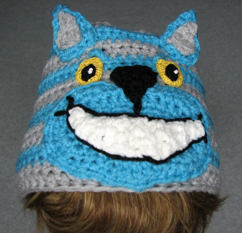 Cheshire Cat Hat Crochet Pattern With Tutorials Digital Download image 5