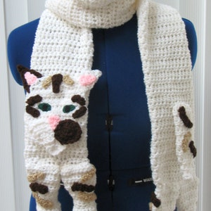 Tabby Cat Scarf Crochet Pattern With Tutorials Digital Download image 3