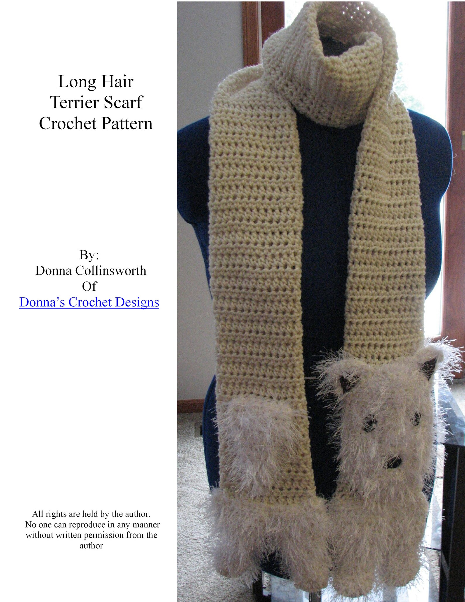Long Hair Terrier Scarf Crochet Pattern With Tutorials Etsy