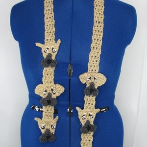 Great Dane Thin Scarf Crochet Pattern With Tutorials - Instant Download