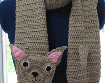 Chihuahua - Scarf Crochet Pattern With Tutorials - Instant Download