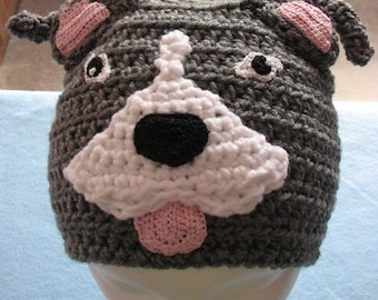 Pit Bull - Hat Crochet Pattern With Tutorials - Digital Download