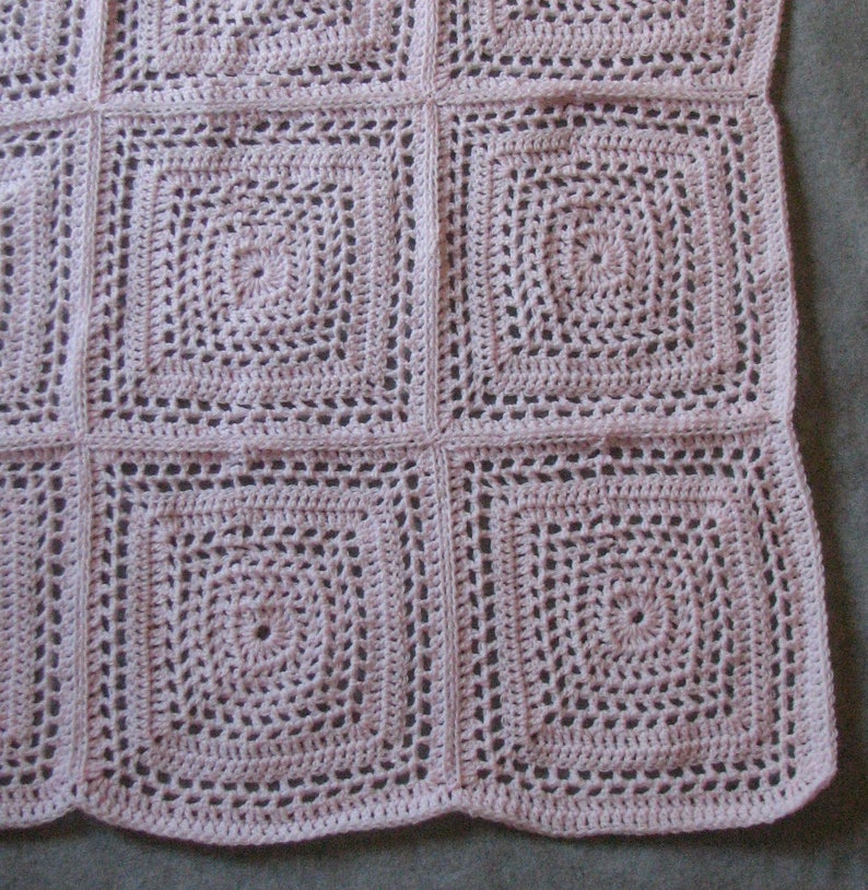 Pink Flowers Baby Afghan Crochet Pattern With Tutorials Etsy