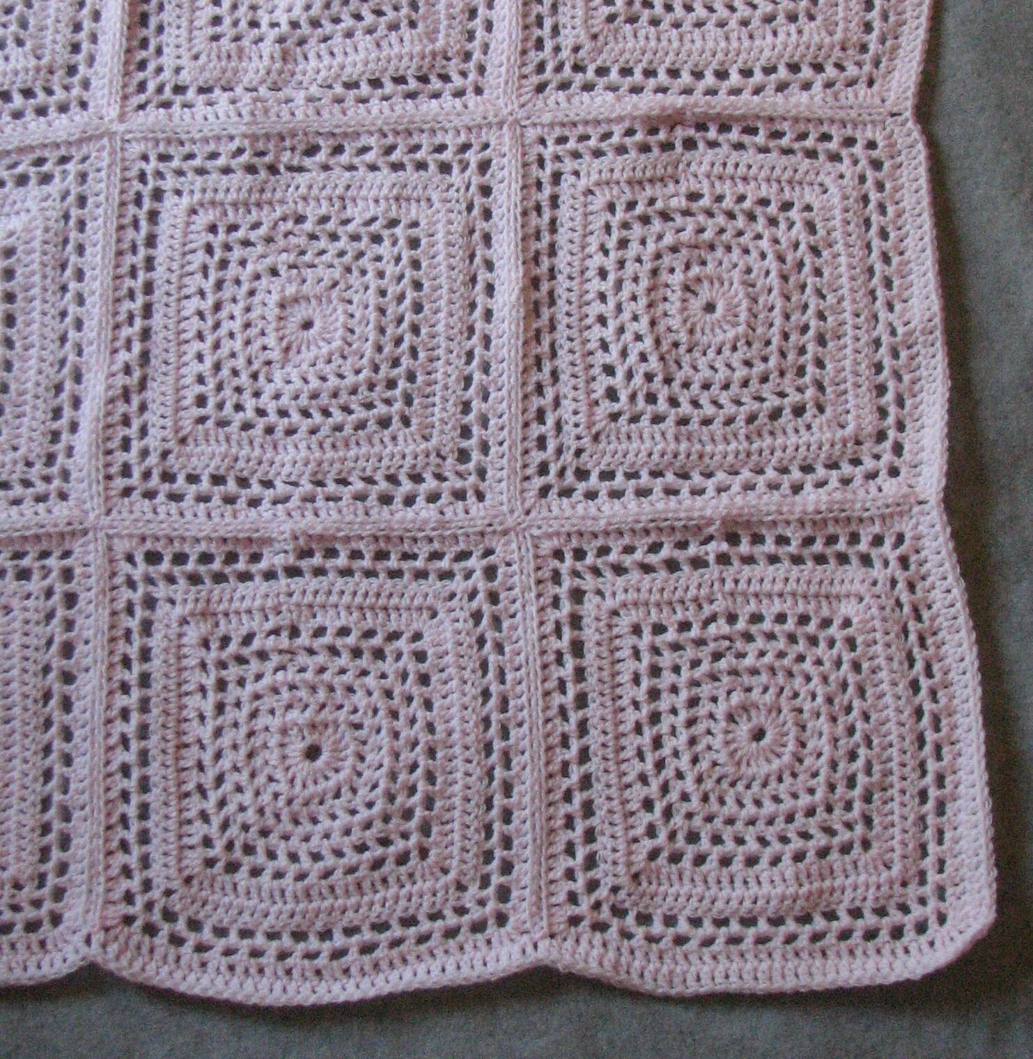 Pink Flowers Baby Afghan Crochet Pattern With Tutorials Etsy