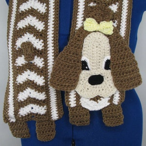 Shih Tzu -  Ripple Scarf Crochet Pattern With Tutorials - Instant Download
