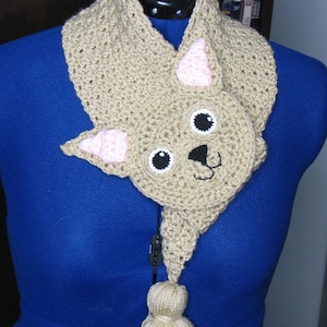 Chihuahua - Neck Warmer Crochet Pattern With Tutorials - Instant Download