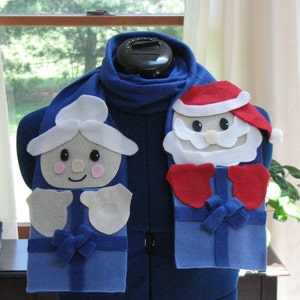 Mr. & Mrs. Santa - Scarf Sewing Pattern With Tutorials - Digital Download