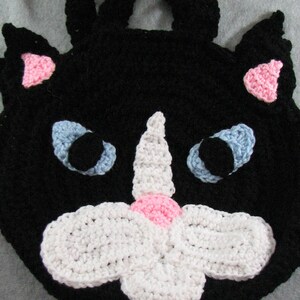 Black Cat Round Tote Crochet Pattern Digital Download image 9
