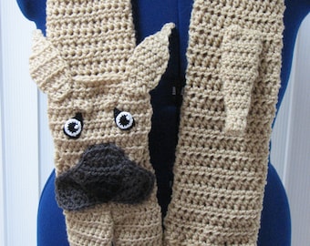 Great Dane - Scarf Crochet Pattern - Instant Download