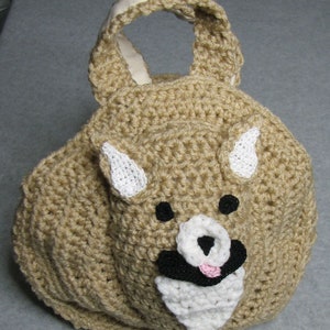 Pomeranian - Purse Crochet Pattern  With Tutorials - Digital Download