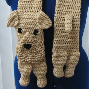 Airedale - Scarf Crochet Pattern With Tutorials - Instant Download