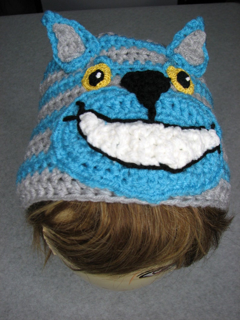 Cheshire Cat Hat Crochet Pattern With Tutorials Digital Download image 6