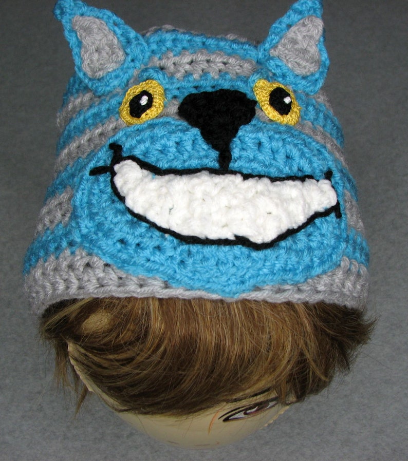 Cheshire Cat Hat Crochet Pattern With Tutorials Digital Download image 3