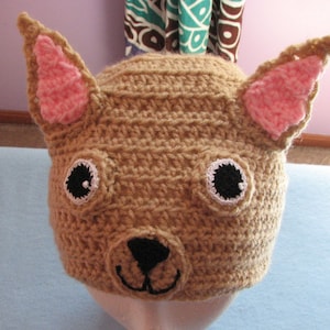 Chihuahua - Hat Crochet Pattern With Tutorials - Digital Download