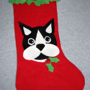 Boston Terrier - Easy Stocking Pattern - Digital Download