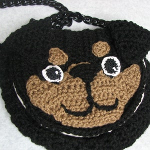 Rottweiler - Flap Purse Crochet Pattern With Tutorials - Instant Download