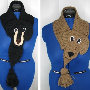 Dachshund - Neck Warmer Crochet Pattern With Tutorials - Instant Download